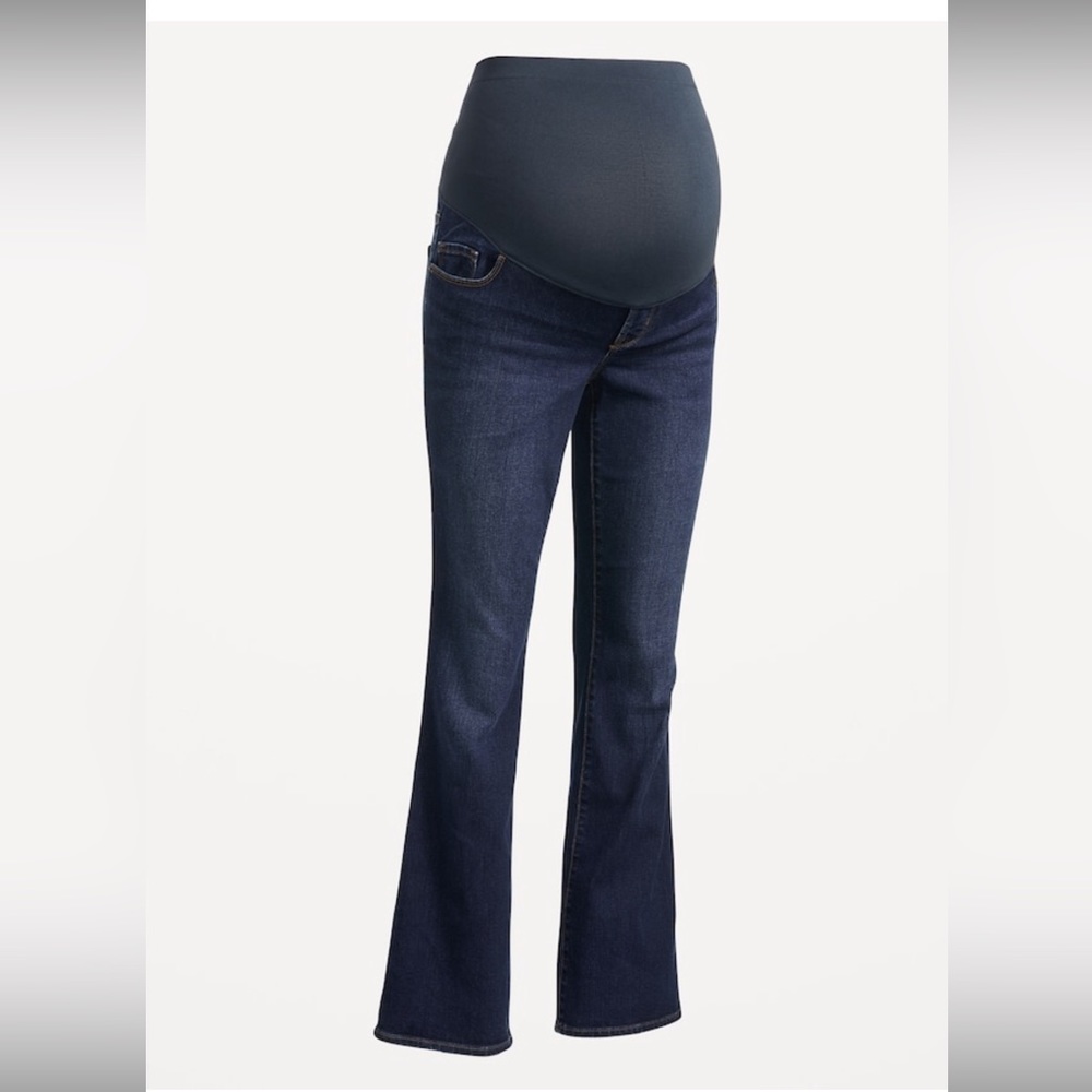 Old Navy maternity full panel boot cut jeans SZ 8 regular